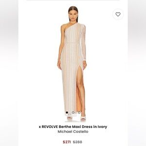 Michael Costello x REVOLVE Ivory Maxi Dress